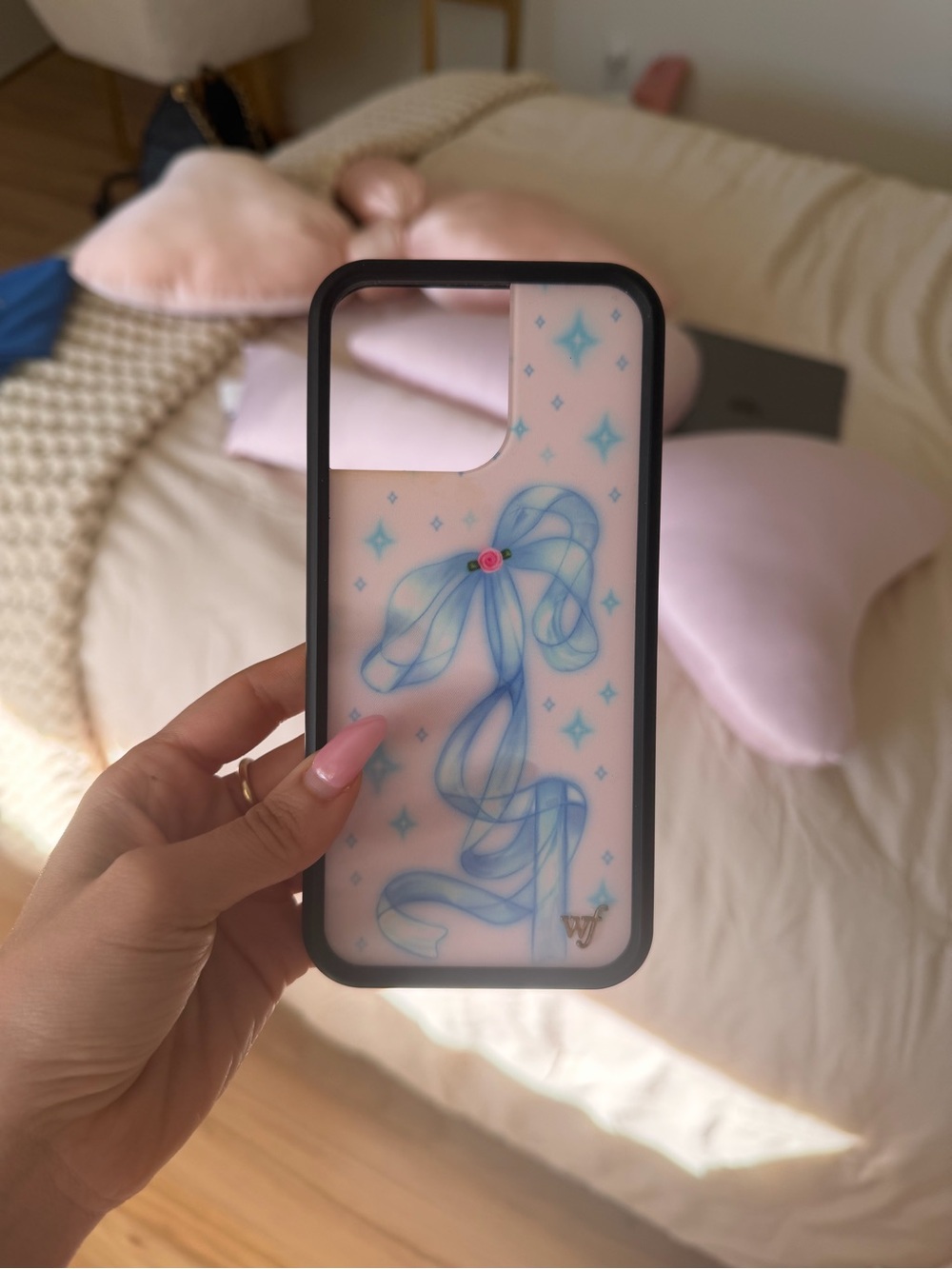 Wildflower bow iPhone 16 pro max case